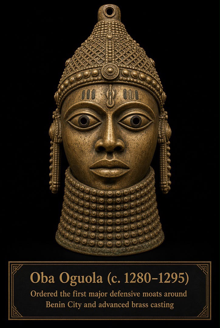 Bronze-style portrait head of Ọba Oguola